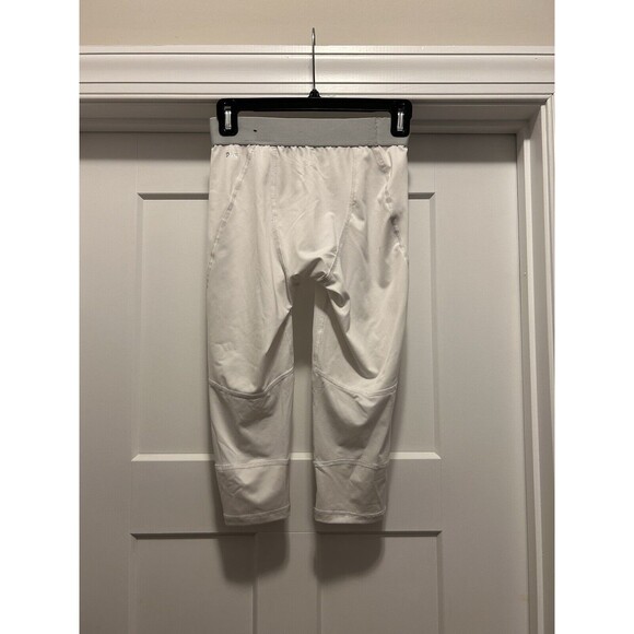 Youth Boy Compression Tights 3/4 Basketball Sports Running Cycling White Size XL - Picture 4 of 4